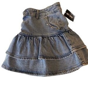 NWT Hot Topic Blue Denim Layered Skirt XL